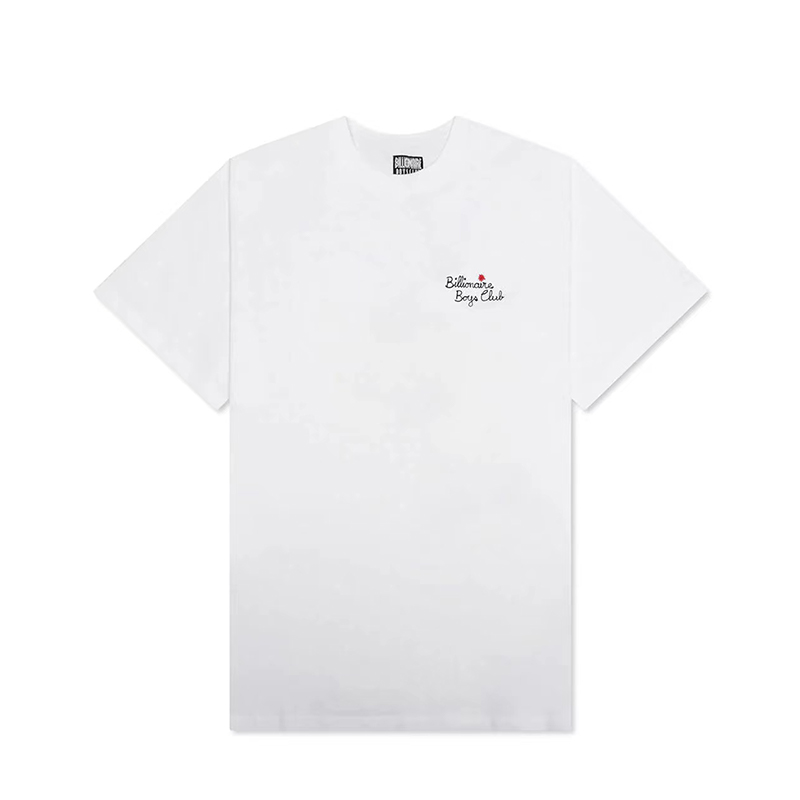 Billionaire Boy Club 刺绣LOGO白色短袖