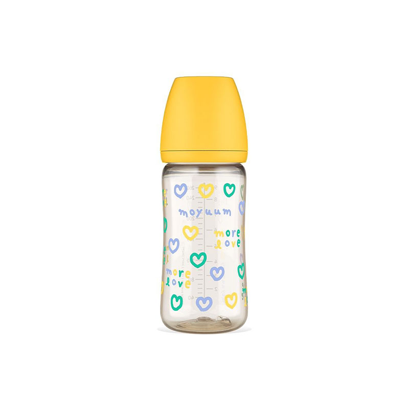 Moyuum宽口奶瓶270ml/9oz(黄色)