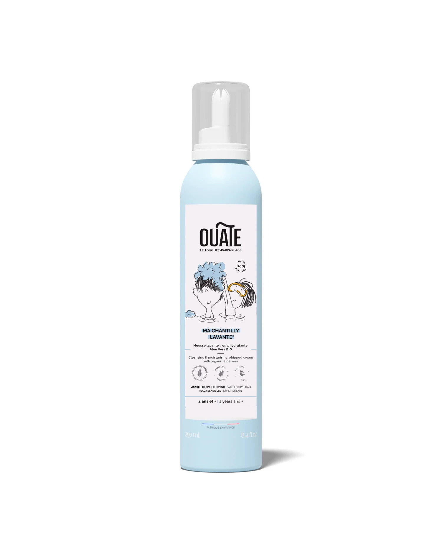 OUATE MA CHANTILLY LAVANTE® / MY CLEANSING WHIPPED CREAM Face, Body & Hair Cleansing Foam 250 ml Ouate-三合一保濕深面乳